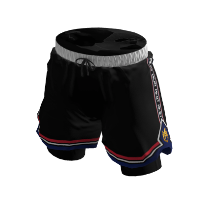 BLACK RUNNING SHORT PANTS - MKJZT
