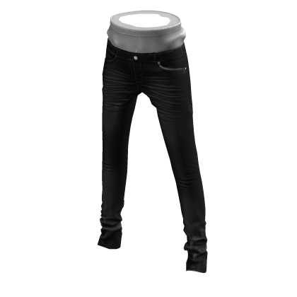 courtside - denim pants [black]