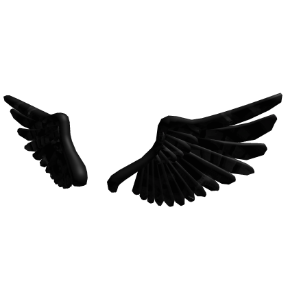 Black Sparkling Angel Wings | Addon