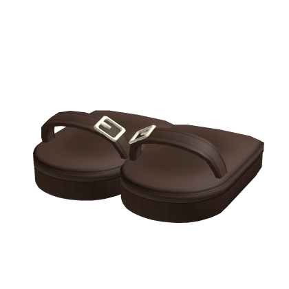 ♡ : brown summer doll buckle platform sandals