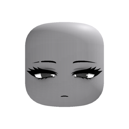[Animated] Pretty Anime Monochrome Face Grey Eyes
