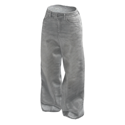White Baggy Denim Jeans