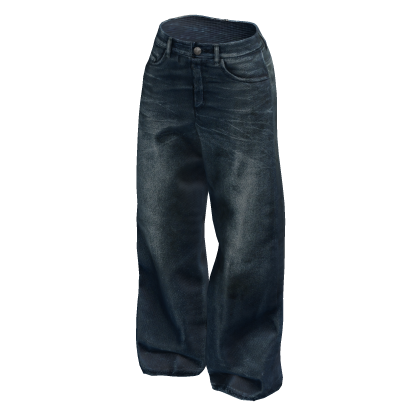 Dark Baggy Denim Jeans