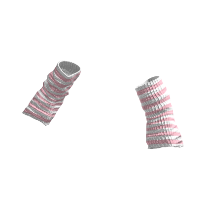 arm warmers pink stripes