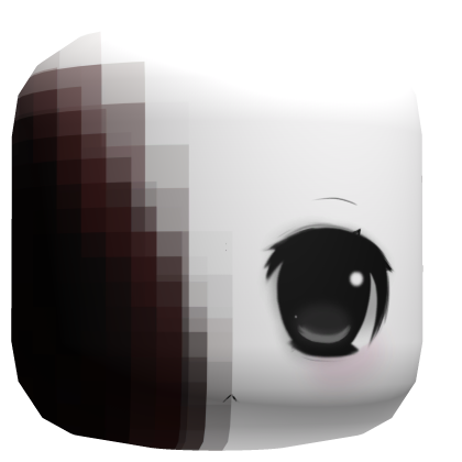 ♡ creepy cute vkei moe red pixel face