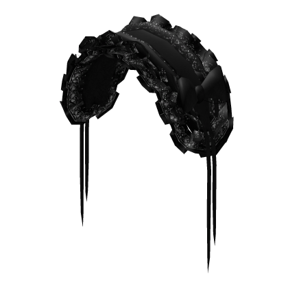 ♱ sweet gothic lace maid bonnet black