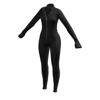 Midnight Thermal Black Bodysuit