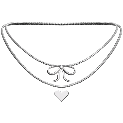 dainty silver necklace