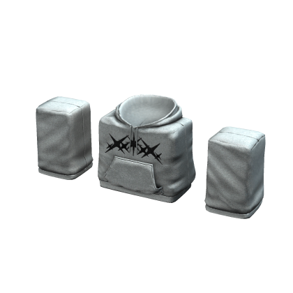 Y2K White Hoodie Layered 1.0 R15
