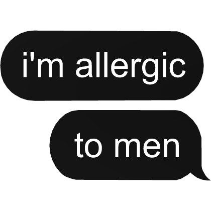im scared of men text