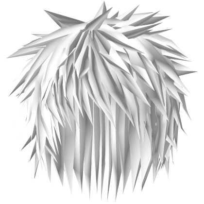 White Extreme Spiky Emo Messy Boy Hair 60.