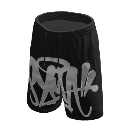 Y2K Syna World Black Shorts