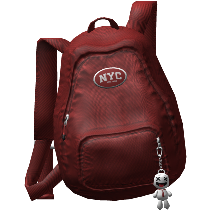 Y2K Off Shoulder Backpack Red