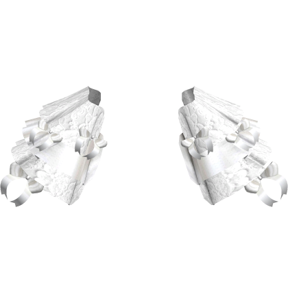 White Lace Victorian Rococo Bow Hip Ruffles Skirt