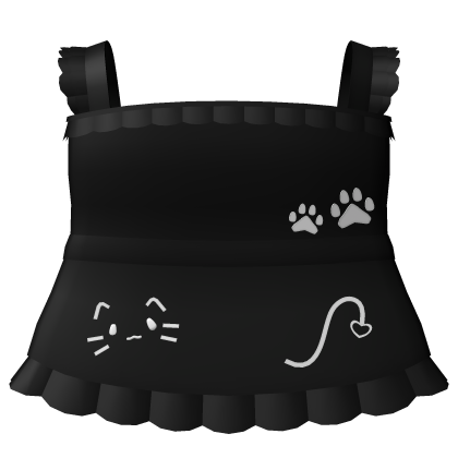 ♡ ꒰ cutesy kitty dress in black ꒱