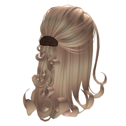 Half Up Wispy Boho Curls in Blonde