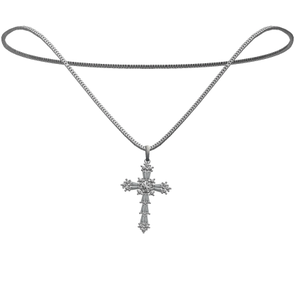 Cross Pendant Necklace Diamonds Chain Jewelry Y2K
