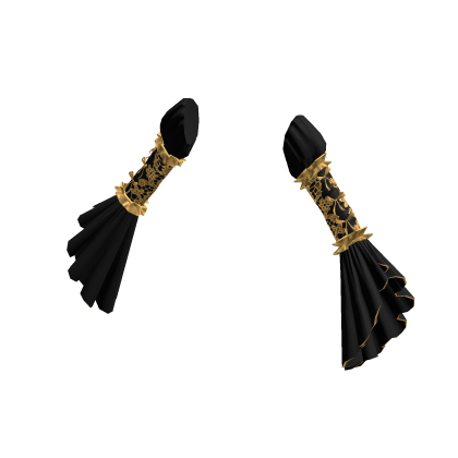 Gothic Sleeves - Black and Gold