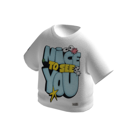SCORCH Sweet Street White Oversized Tshirt