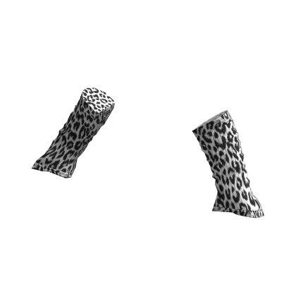 White Leopard Arm Warmers