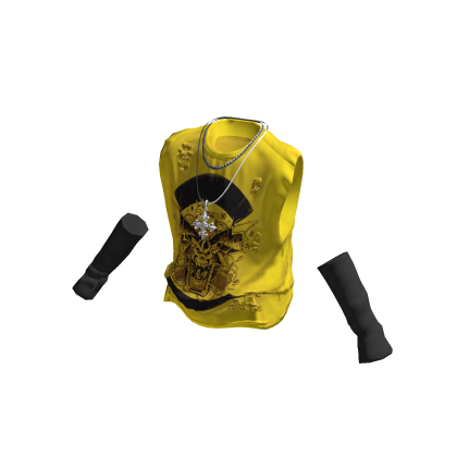 💜 Punk Rock Sleeveless with Arm Warmers_Yellow