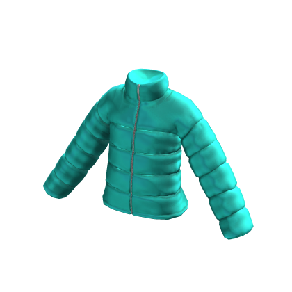 Cyan Puffer Jacket