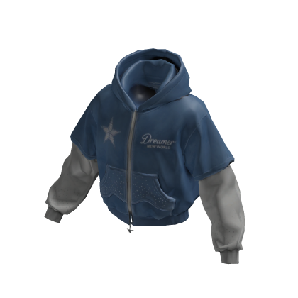 Blue Dreamer Star Hoodie