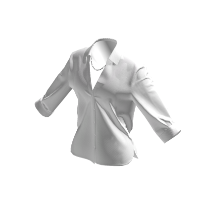 White Blouse w/ Silver Chain