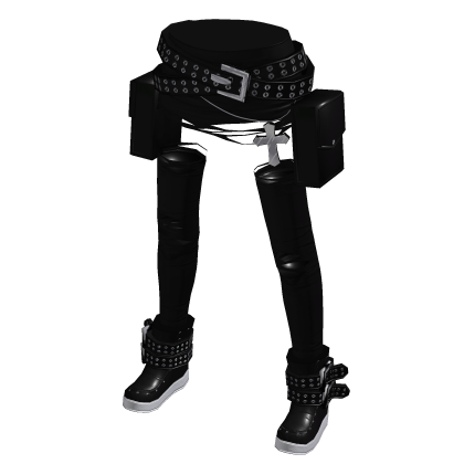 Punky Ripped Skirt Blackout