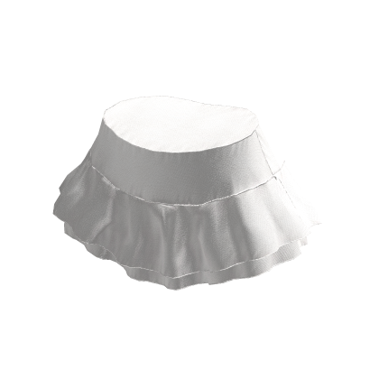 Y2K White Skirt