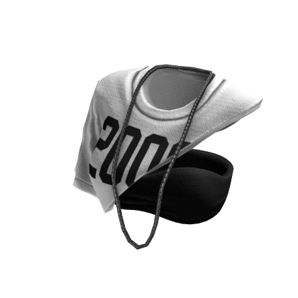 On Shoulder Y2K Top Crop (White Black)