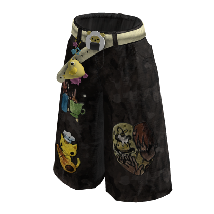 iBLOX - Short Pants Black Army Jeans