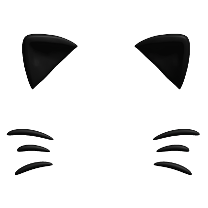 cute black kitty ears filter