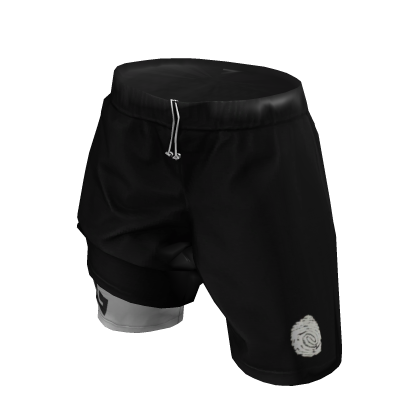 courtside - comp shorts [black fingerprint]