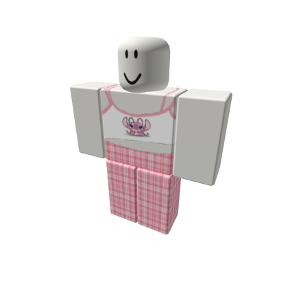 Lilo and Stitch Angel Pyjamas Plaid pink