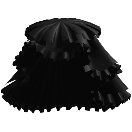 Ruffled Layered Skirt Black