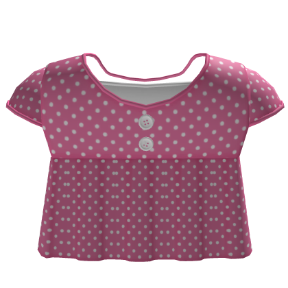 ♡ - cutest pink polka dot button top !