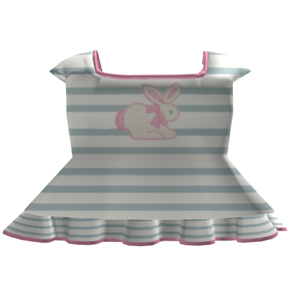 pink and blue easter bunny dress 