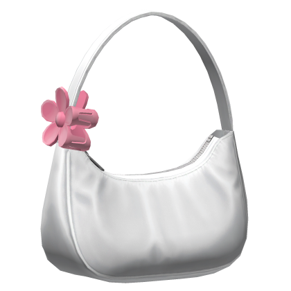 Basic Soft white Nylon Bag w/ Clawclip