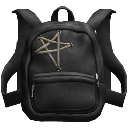 Black Rick Owens Backpack (Off-White Logo)