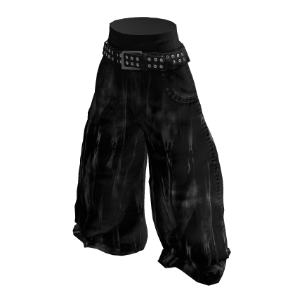 Black Worn Baggy Jeans