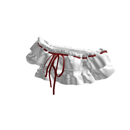 Ruffle Off-Shoulder Crop Top_TOP542_white red