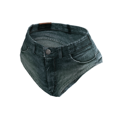 Tiny Jean Shorts (Green Wash)