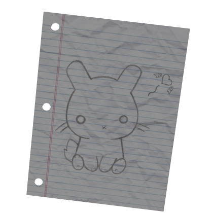 𐔌҂՞. .՞𐦯 :bunny drawing paper letter v2