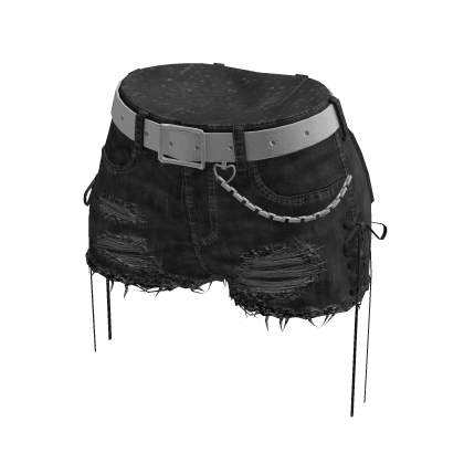 Y2K Lace-Up Shorts (Dark Grey)