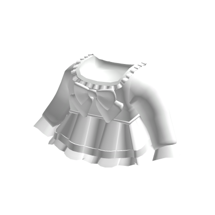 ♡ : Cutesy White Little Bow Dress