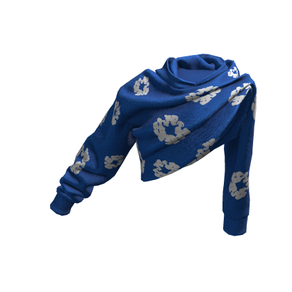Blue Denim Tears Raised Hoodie