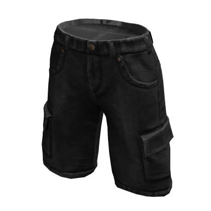 Black y2k Cargo Shorts