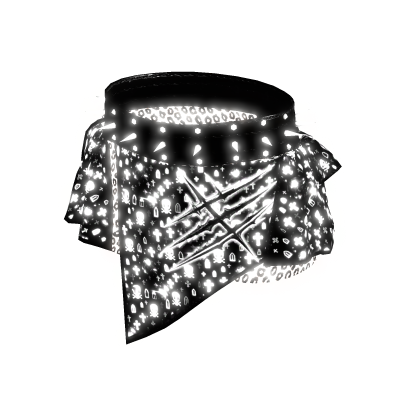 Glowing Punk Studded Mini Skirt White[MAX]