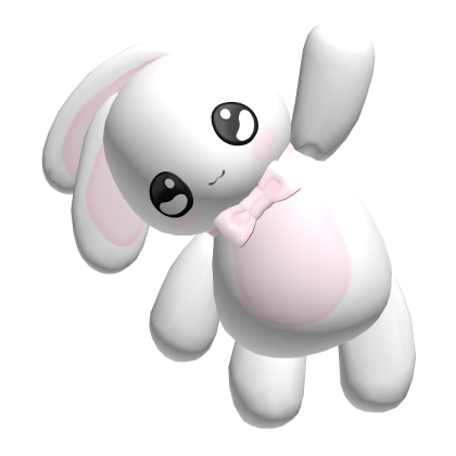 ♡ : kawaii white bunny plushie holding onto u